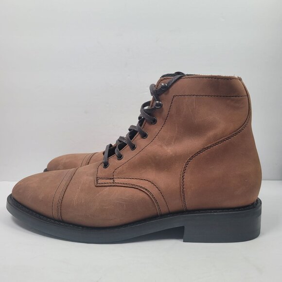 Thursday Boot Co. Men's Brown Leather Lace-Up Boots 22081 6598 US Size 12W - Picture 2 of 9
